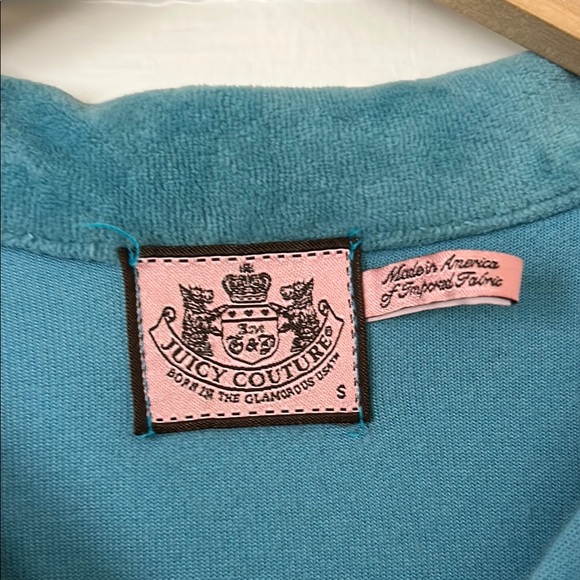 Juicy Couture 2000s Blue Zip-up Sweatshirt - Picture 5 of 7